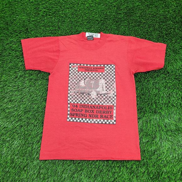 Vintage 1994 Indianapolis Soap Box Derby Shirt XS 16x24 Red - Picture 1 of 12